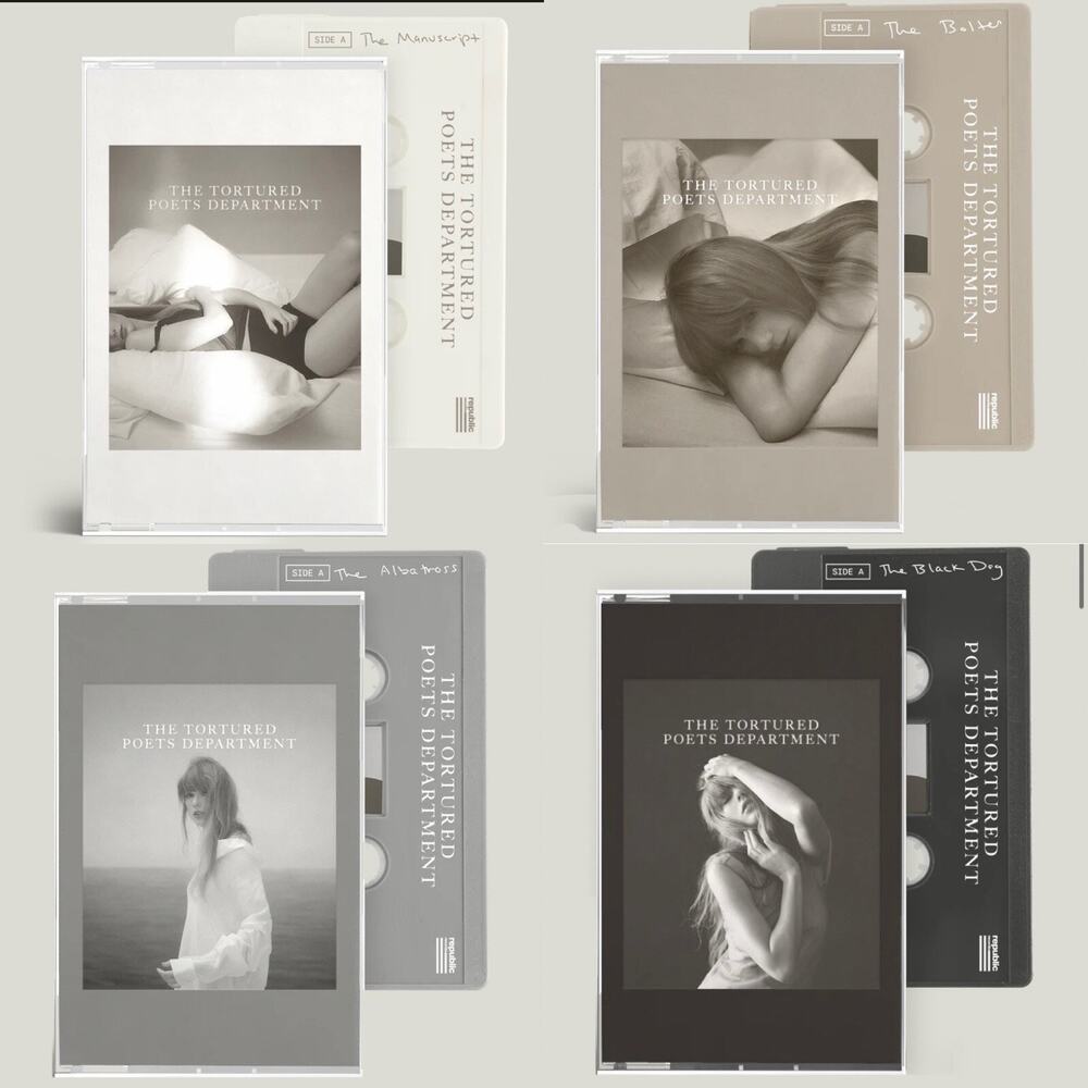 Taylor Swift - Tortured Poets Department TTPD - Complete (4) Cassette Set SEALED
